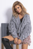 Cardigan CHUNKY KNIT F800 color Grey