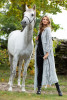 Long cardigan with fringes and hood F742