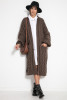 Long cardigan F1074 color Espresso