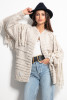 Cardigan Chunky Knit F1089 color Beige