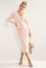 Set of skirt and sweater  F1196 color Pinkpowder