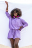 Knitted summer hoodie F1250 color Purple