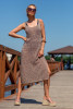 Summer lacy dress with spaghetti straps F1254 color ARENTE