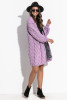 Simple braided cardigan F1283 color LILAC