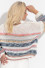 Light oversized striped sweater F1311