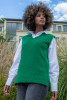 Woolen vest F1479 color Green