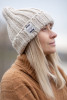 Chunky knit warm hat F1518 color Beige