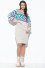 Sweater with jacquard pattern and skirt - set F1547