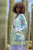 Cotton cardigan with pockets F1465 color Pistachio