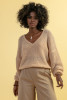 Merino wool sweater F1670 color IVORY