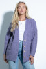 Button-up cardigan F1695 color Purple