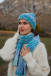 COLORFUL ALPACA WOOL HAT AND SCARF SET F1759