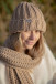 Chunky knit hat F1559