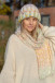 WOOL HAT AND SCARF SET WITH A CHUNKY KNIT F1766