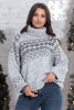 Sweater Norwegian pattern F1354 color Grey