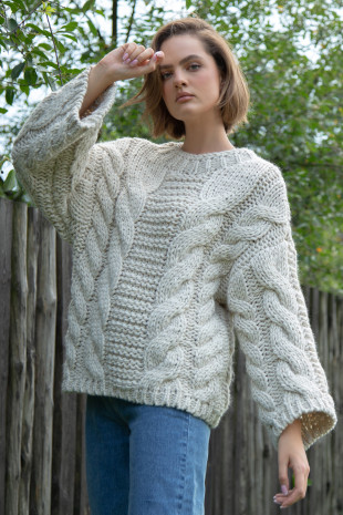 Sweater CHUNKY KNIT F780 beige