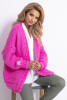 Oversized cardigan with lace pattern F779 sweetpink