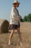 Loose short cardigan F1278 beige