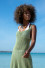 Summer shiny dress with straps F1459 peridot