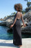 LONG SUMMER DRESS WITH OPEN BACK F1461 black