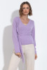 Cashmere tied sweater F1520 mistylilac