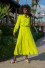 Long buttoned dress F1648 lime