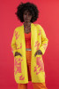 Colorful cotton cardigan F1655 yellow