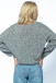 Classic sweater made from undyed alpaca wool and Maco cotton F1740 grey