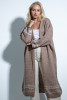 Long cardigan F1707 mocca