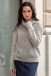 SEAMLESS OVERSIZED SWEATER WITH TURTLENECK AND ROLLED CUFFS MADE FROM ALPACA WOOL F1750 grey